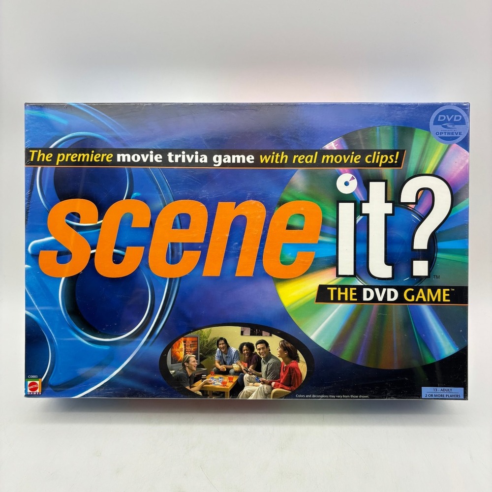 Original Scene It The DVD Game Premiere Movie Trivia Board Game 2002 Mattel NEW